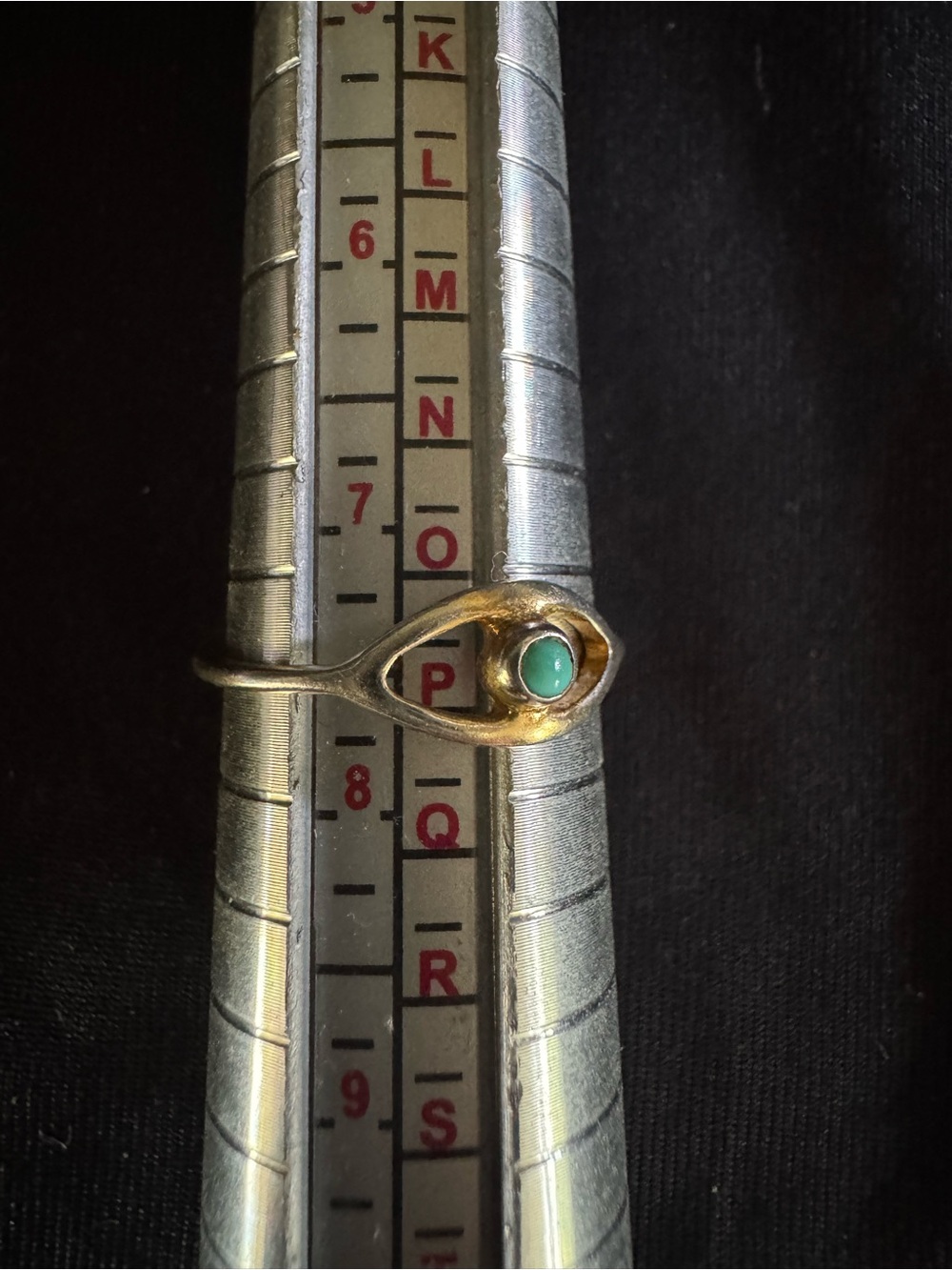 Pura Vida Turquoise Evil Eye Ring - Gold Vermeil - Size 7.5 - Picture 4 of 5